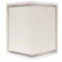 grille de coffrage précadre angle blanche + précadre 340x340x476mm - prix liquidation